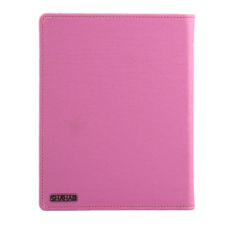 کلاسور مدل یک تکه چرمی پلاک دار 20 حلقه