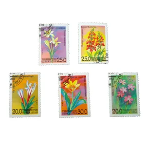 تمبر یادگاری طرح طبیعت مدل گل کد gol-523 مجموعه 5 عددی