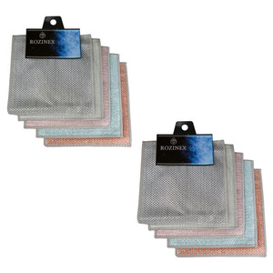 اسکاچ و سیم ظرفشویی روزینکس مدل ضدخش 2 لایه بسته 10 عددی