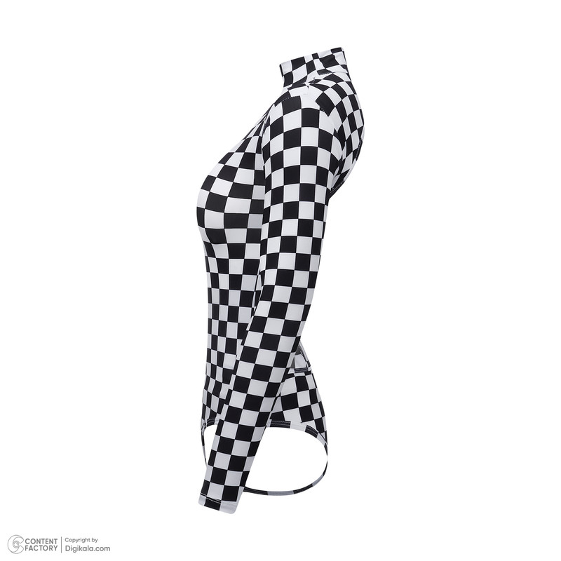 بادی آستین بلند زنانه پپا مدل checkered