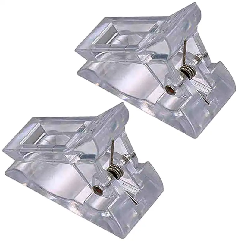 پینچر گیره قالب پلی ژل طرح کلیپسی مدل شیشه ای مجموعه 2 عددی