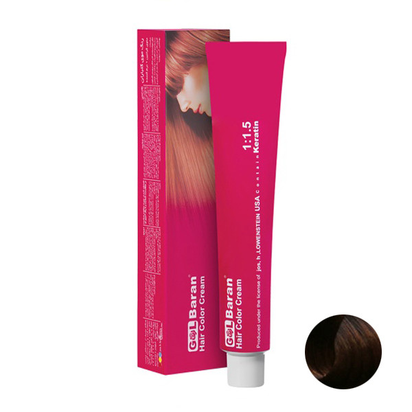 رنگ مو گلباران شماره 5.0 حجم 120 میلی لیتر رنگ قهوه ای روشن