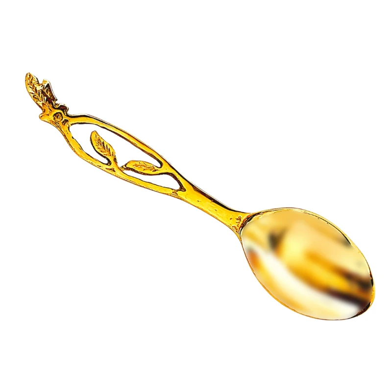 قاشق برنجی مدل برگ کد S-4311