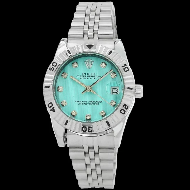 ساعت مچی عقربه‌ای کوارتز زنانه مدل صفحه راه راه کد 006