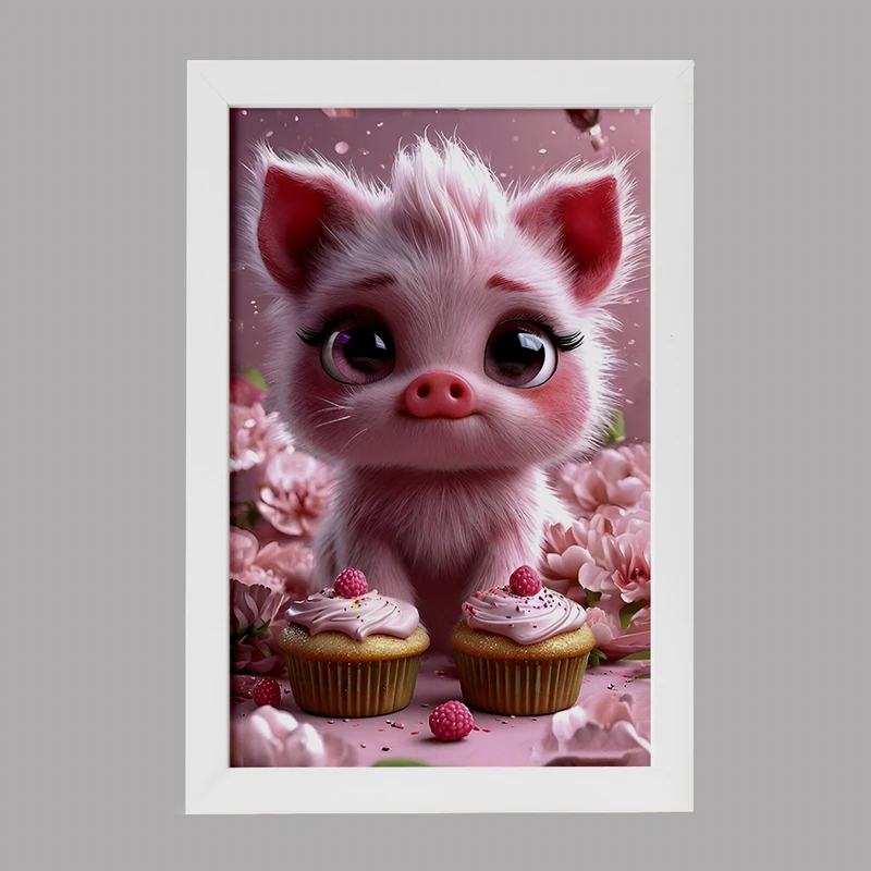 تابلو خندالو مدل خوک بامزه کد F8138