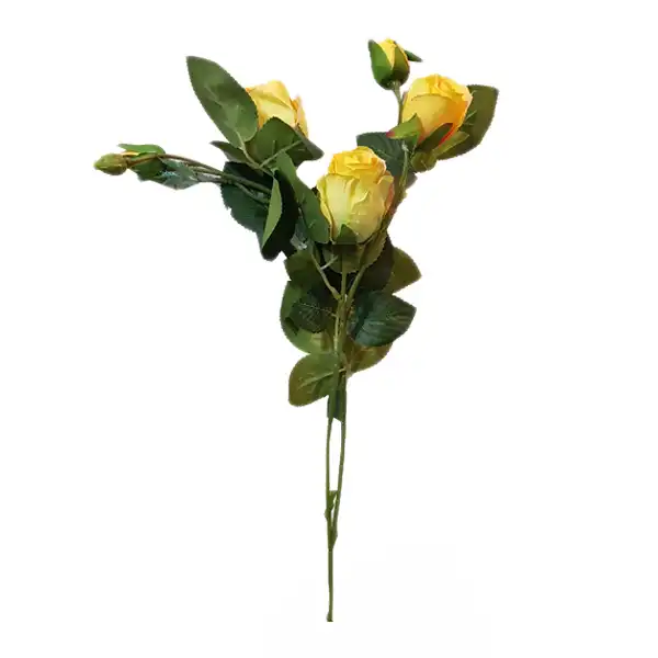 گل مصنوعی مدل رز دو غنچه کد 152