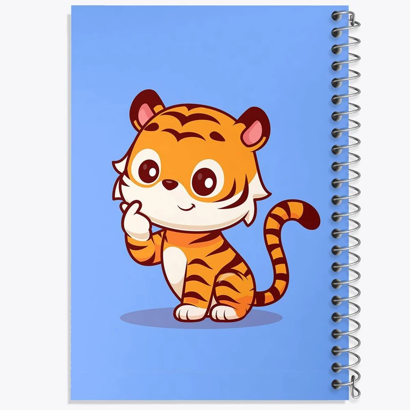 دفتر نقاشی 50 برگ خندالو مدل حیوانات بامزه ببر کد 29722