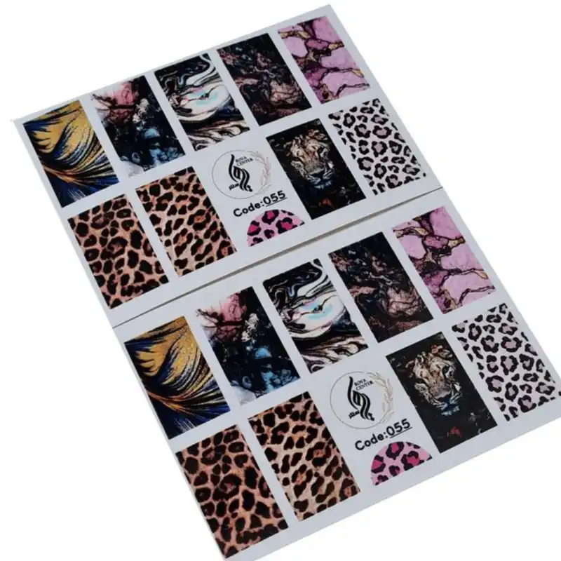 برچسب لنز ناخن رویاسنتر مدل 055 مجموعه 2 عددی