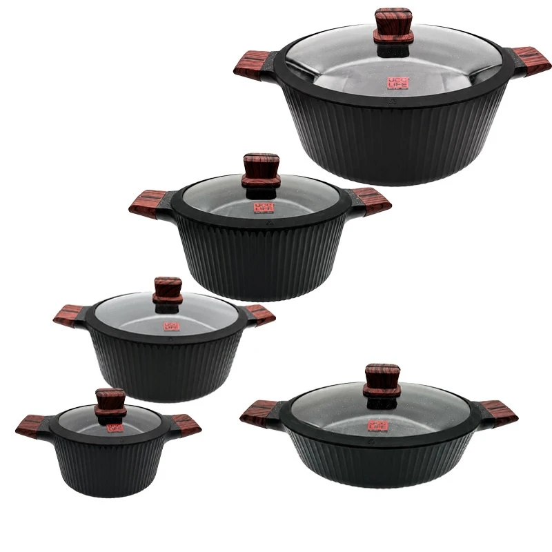 سرویس قابلمه و تابه گرانیت 10 پارچه یوسی سی لایف مدل 24810