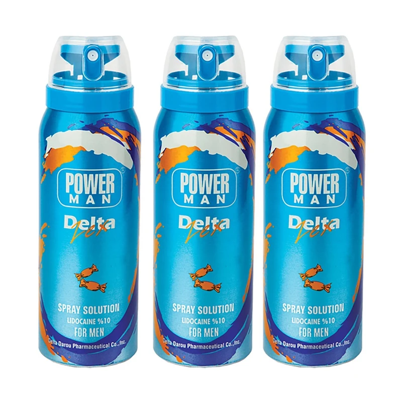 اسپری تاخیری دلتا دارو مدل تافی حجم 65 میلی لیتر مجموعه 3 عددی