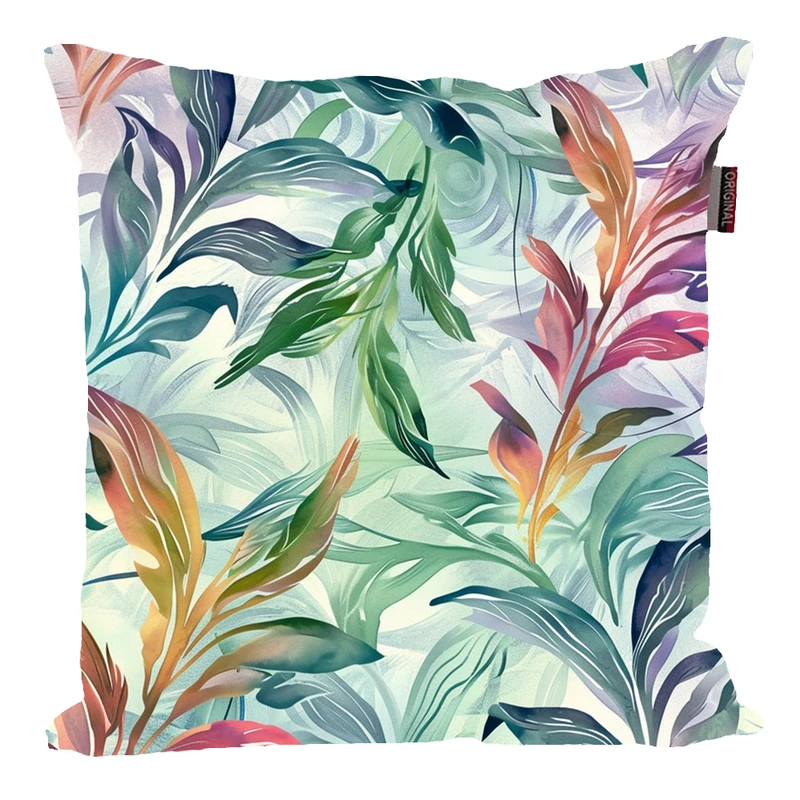 کوسن پاد آفرین مدل فانتزی طرح گل و برگ کد PK30608