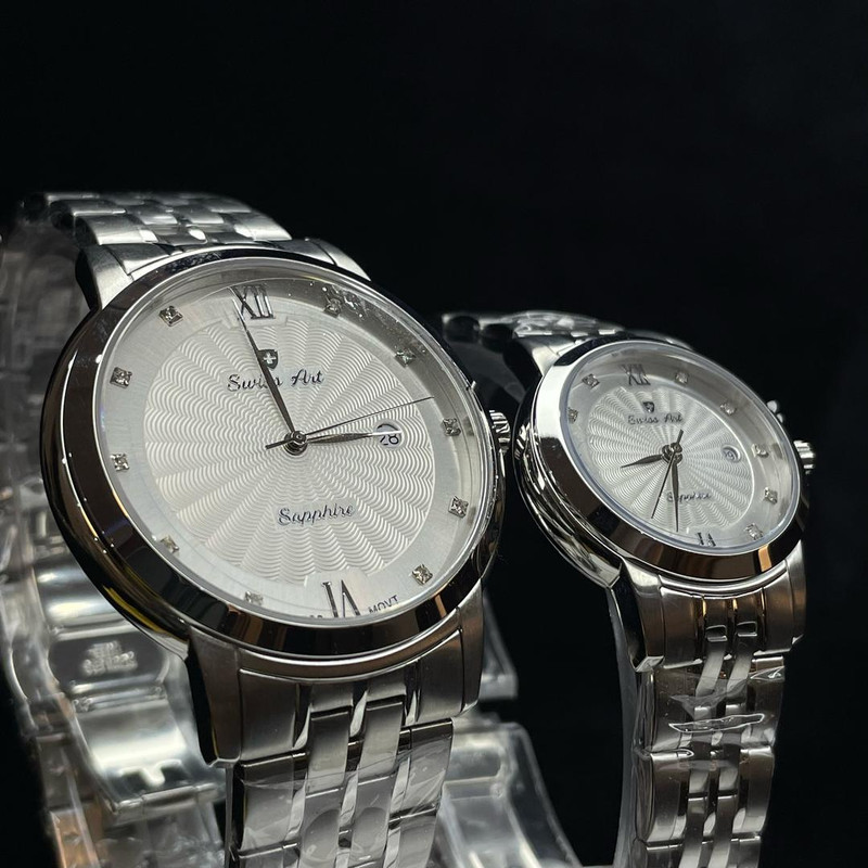 ست ساعت مچی عقربه‌ای زنانه و مردانه سوئیس آرت مدل 62001112-01