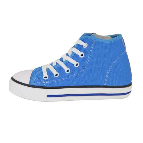 کفش راحتی بچگانه مدل آل اِستار ساقدار زیپی رنگ آبی