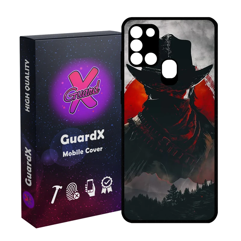 کاور گارد ایکس طرح Red Dead Redemption مدل Glass10733 مناسب برای گوشی موبایل سامسونگ Galaxy A21s