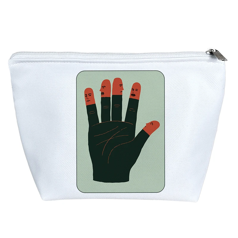 کیف لوازم آرایش دخترانه خندالو مدل دست کد 7522