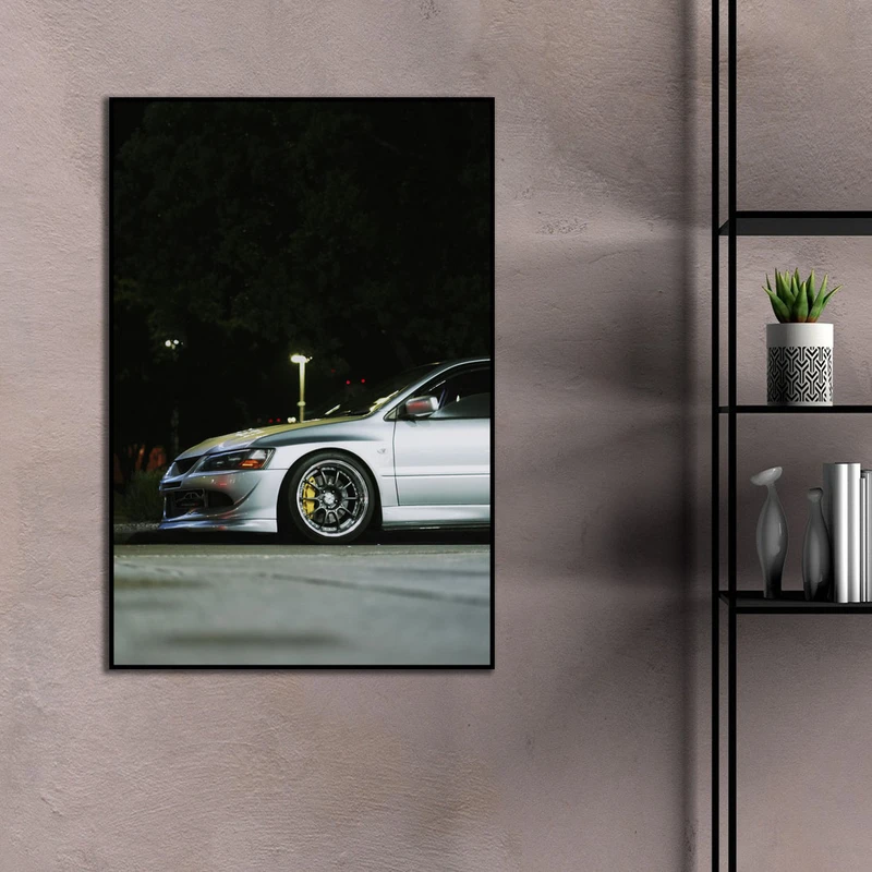 تابلو بکلیت طرح ماشین مدرن مدل B-D2243 فریم مشکی