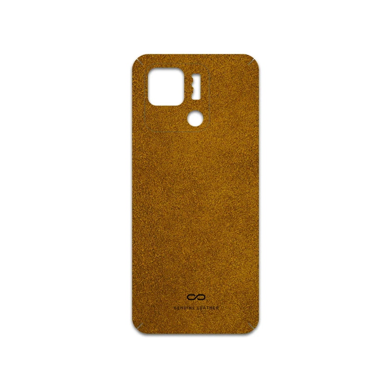 برچسب پوششی ماهوت مدل Brown-Chamois-Leather مناسب برای گوشی موبایل شیائومی Redmi 10C