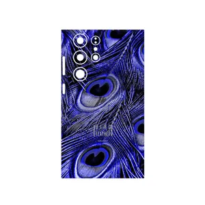 MAHOOT Purple Feather Cover Sticker for Samsung Galaxy S23 Ultra