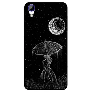 Megafone Girl and Moon 1369 Cover For Htc Desire 828
