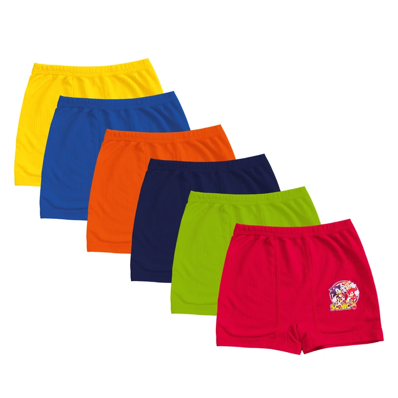 شورت پسرانه مدل P652 نیم پا نیکو بسته 6 عددی