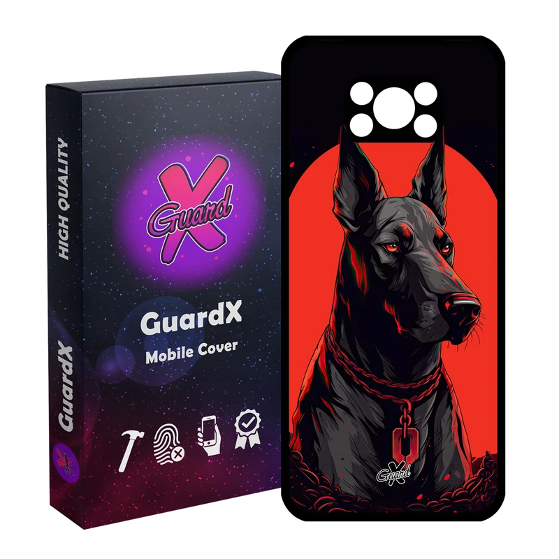 کاور گارد ایکس طرح سگ مدل Glass10621 مناسب برای گوشی موبایل شیائومی Poco X3 NFC/Poco X3/Poco X3 Pro