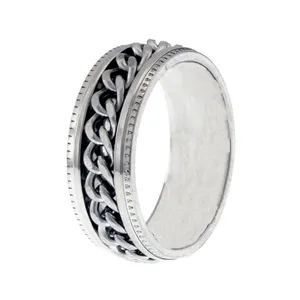 انگشتر مردانه برانت مدل زنجیر