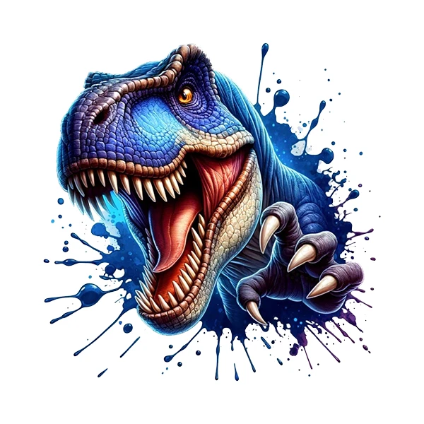 استیکر پارچه و لباس پاد آفرین طرح دانیاسور کد 972