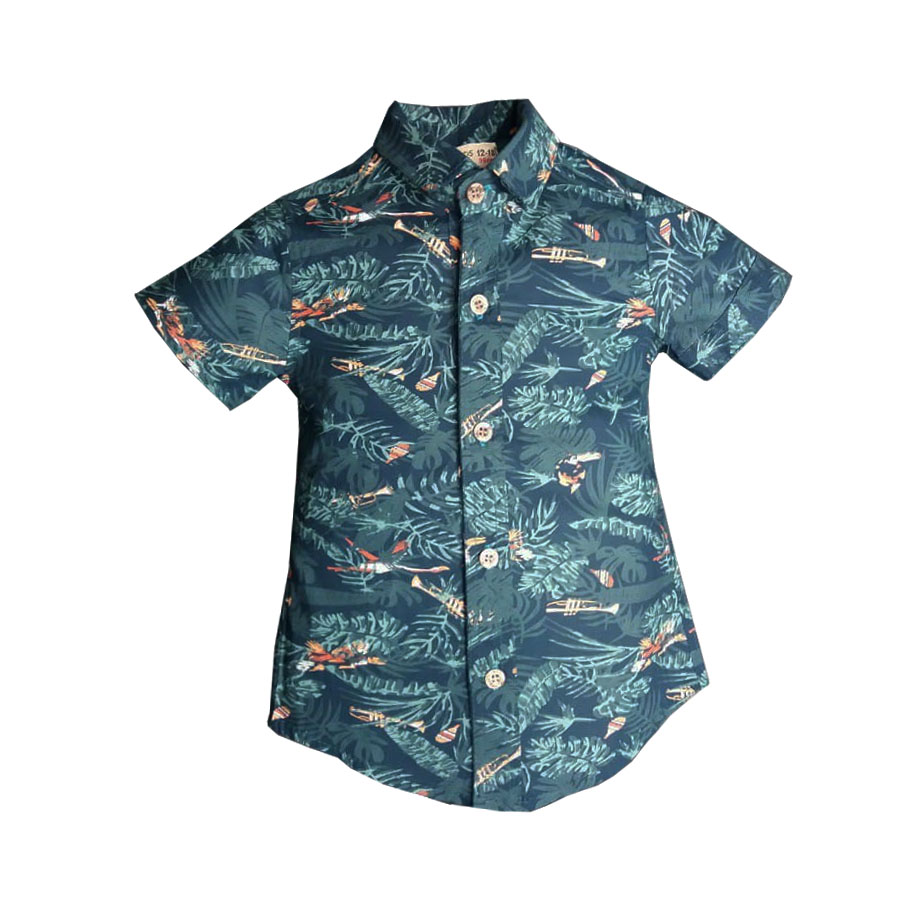 پیراهن پسرانه مدل هاوایی کد 17656