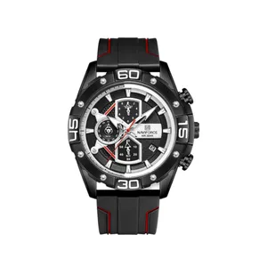 ساعت مچی عقربه‌ای مردانه نیوی فورس مدل کرنوگراف NF8018T-BBR