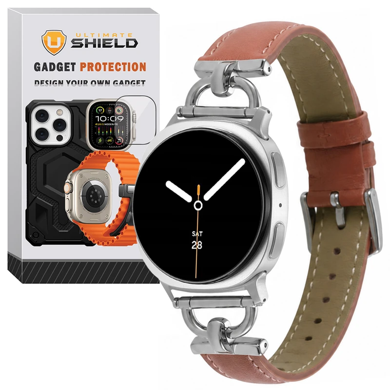بند آلتیمیت شیلد مدل ThinD Leather NV8 مناسب برای ساعت هوشمند سامسونگ Galaxy Watch 8 Classic 46mm