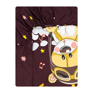 ملحفه میکرو آدنو مدل Little bear کد MC12 یک نفره سایز 90x200 سانتی متر