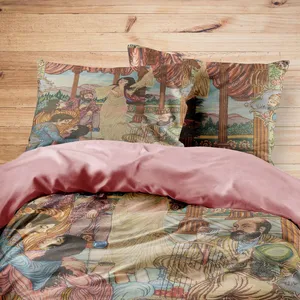 سرویس روتختی مدوپد طرح فرش تابلو مدل C-T00012 یک نفره 4 تکه