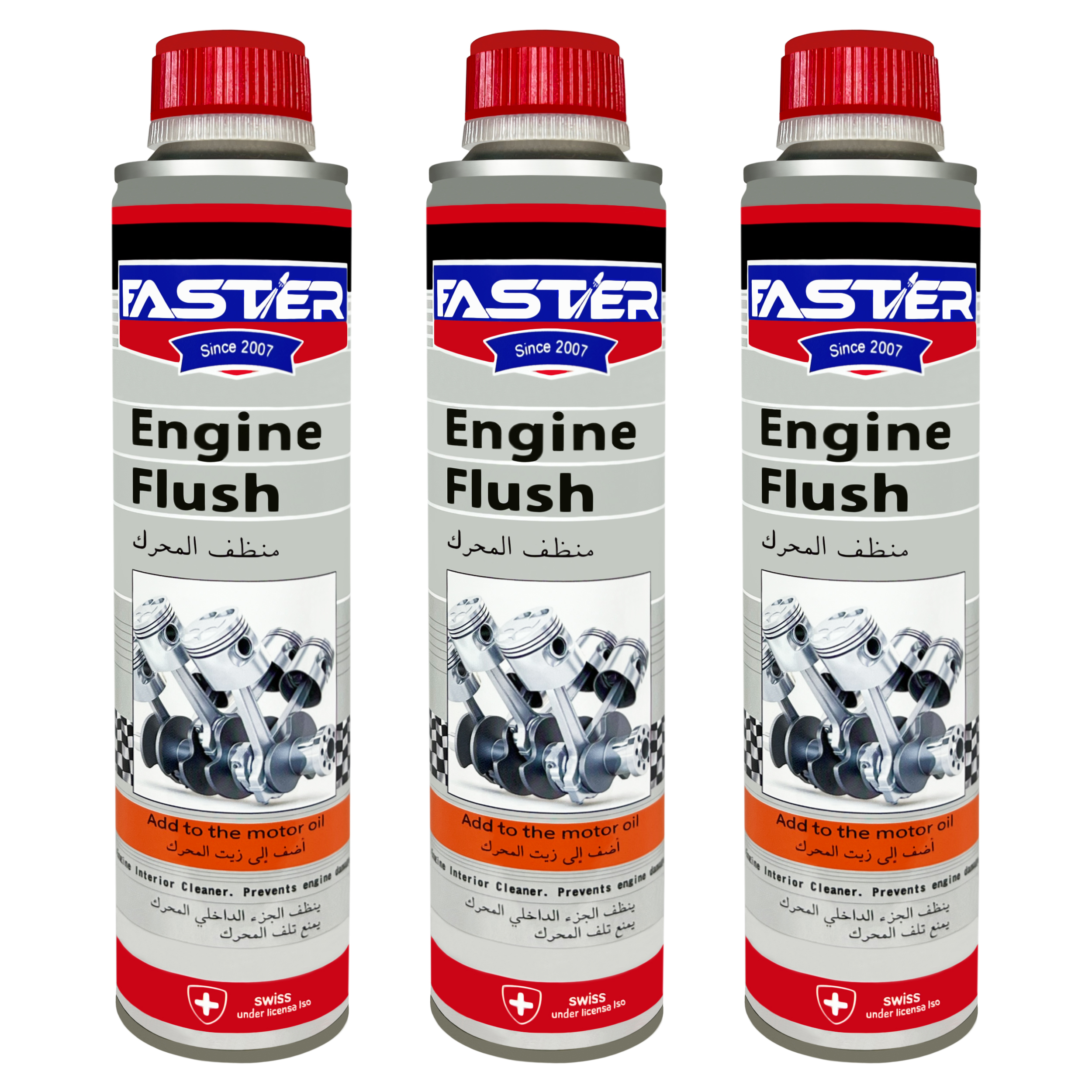 مکمل موتور شوی فستر مدل Engin Flush  حجم 400 میلی لیتر  بسته 3 عددی