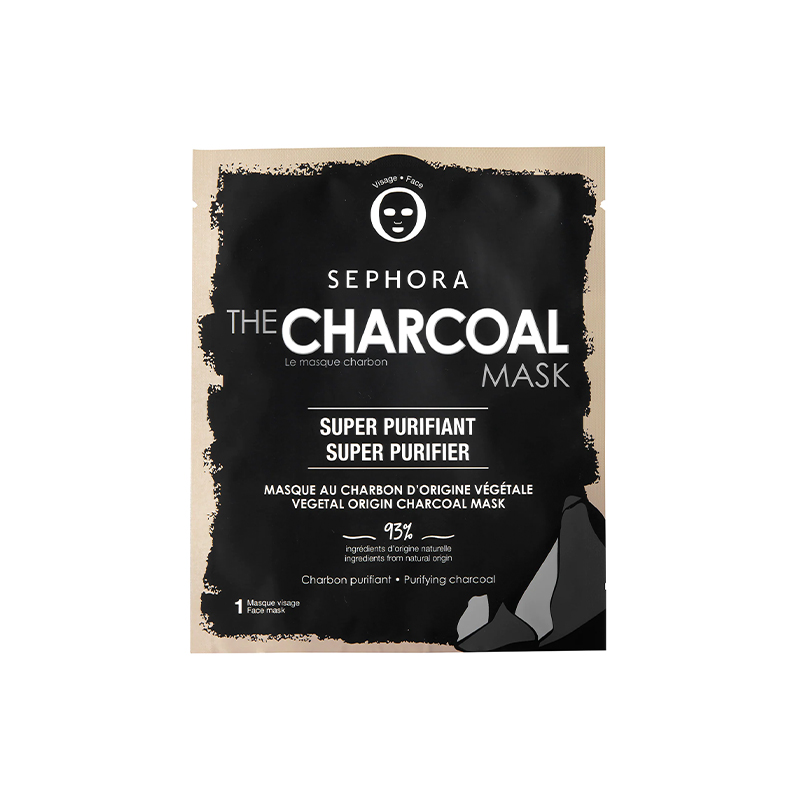 ماسک صورت سفورا مدل charcoal حجم 6 میلی لیتر