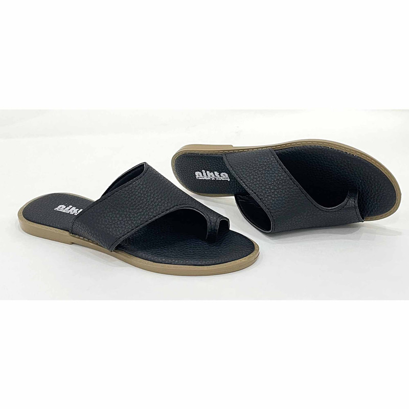 صندل زنانه نیکتا مدل شصتی کد RS-BK-1084