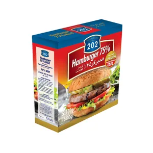 همبرگر 75 درصد گوشت قرمز 202 - 400 گرم
