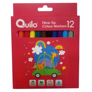 ماژیک رنگ آمیزی 12 رنگ  کوییلو مدل fiber tip کد 119108