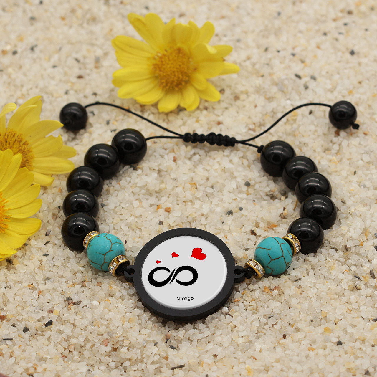 دستبند زنانه ناکسیگو طرح بی نهایت کد BR4027