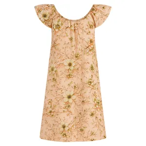 پیراهن آستین تا روی شانه راحتی زنانه مدل آنابلا کد 77