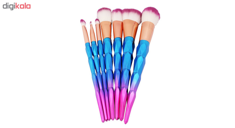 ست برس آرایشی مدل Unicorn Makeup Brushes-1 مجموعه 7 عددی