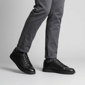 کفش طبی مردانه کروماکی چرم طبیعی مدل km337
