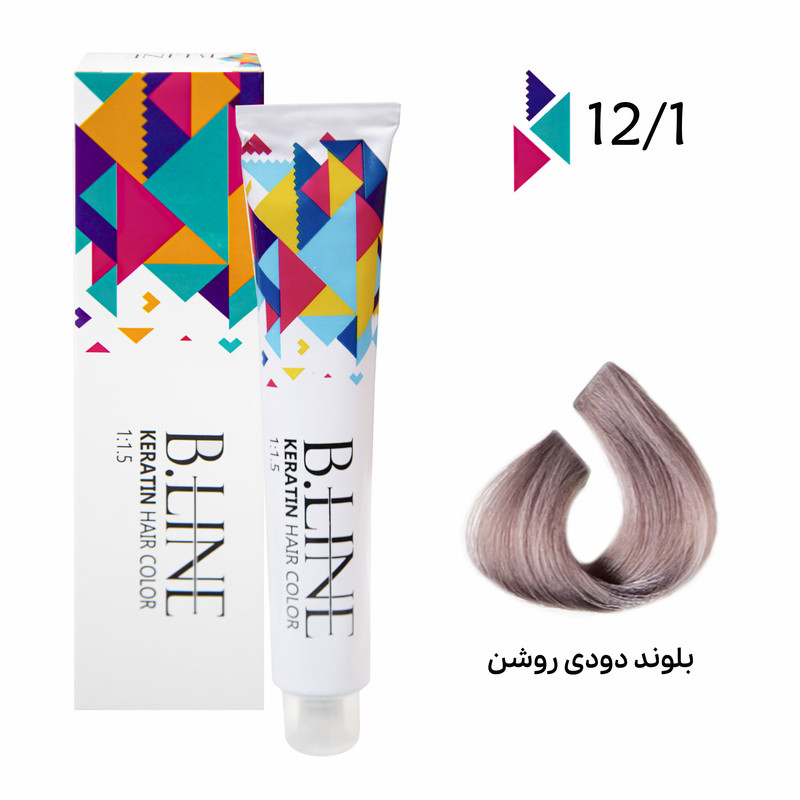 رنگ مو بی لاین شماره 8.1 حجم 100 میلی لیتر رنگ بلوند دودی روشن