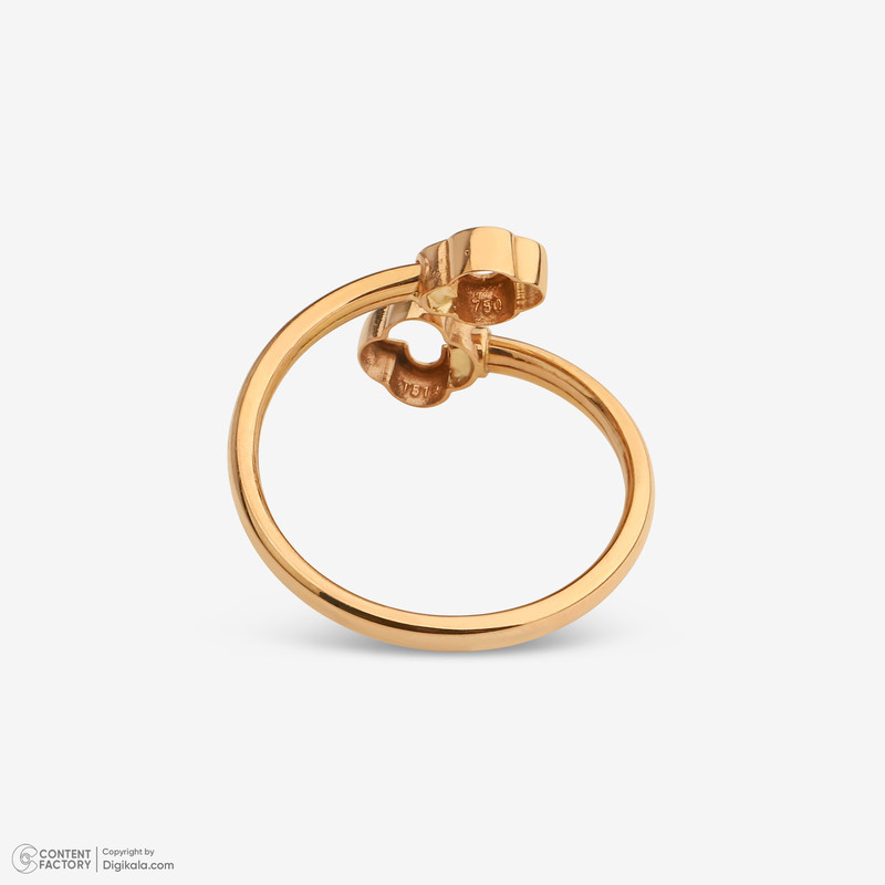 انگشتر طلا 18 عیار زنانه با طرح ونکلیف آرپلز میو گلد مدل DG-R123 سایز 56