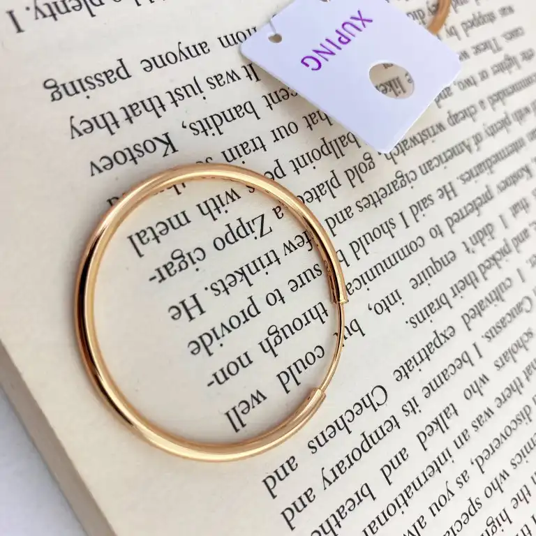 گوشواره زنانه ژوپینگ مدل حلقه کد E4335