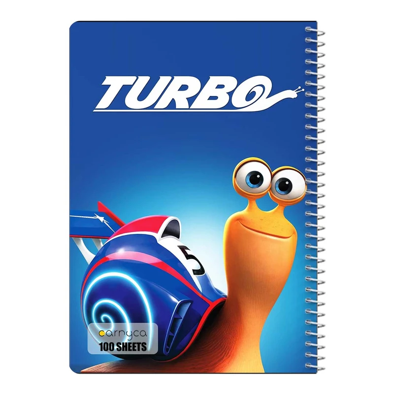 دفتر مشق 100 برگ سیمی کارنیکا طرح توربو Turbo کد 15066