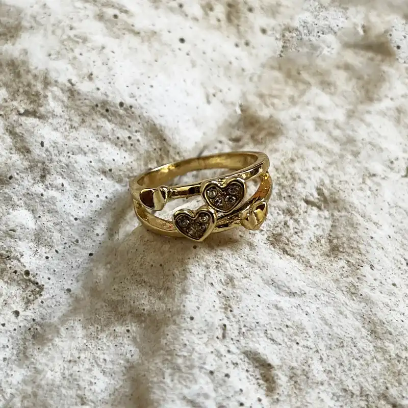 انگشتر زنانه طرح قلب کد RKH_606