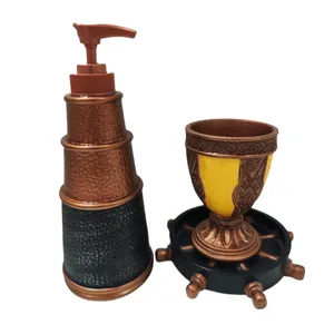 ست سرویس بهداشتی سه پارچه  مدل دریایی