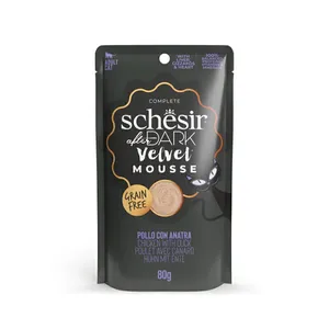 پوچ گربه شسیر مدل موس طعم مرغ و اردک وزن 80 گرم