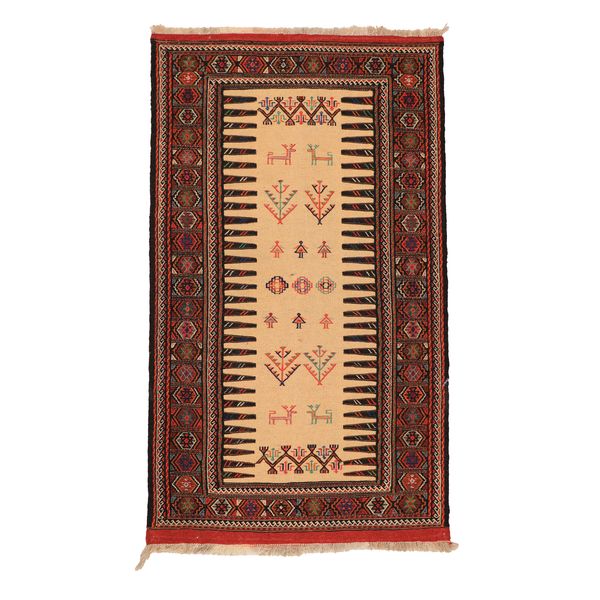 گلیم دستبافت دو متری مدل تمام بافت خراسان کد 40401161