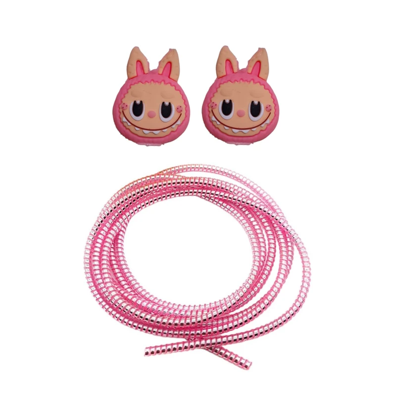 محافظ کابل شارژ و هندزفری طرح لبوبو مدل LPL8 بسته 3 عددی 